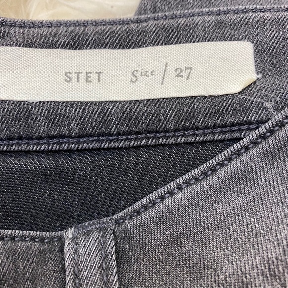 Anthropologie Pilcro and the Letterpress Gray Black Stet skinny Jeans size 27 - Picture 9 of 9